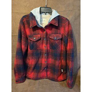 Soho hooded plaid jacket. Medium